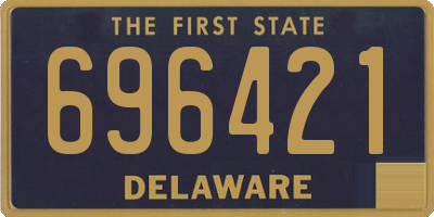 DE license plate 696421