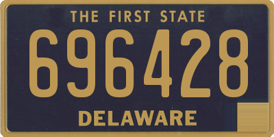 DE license plate 696428