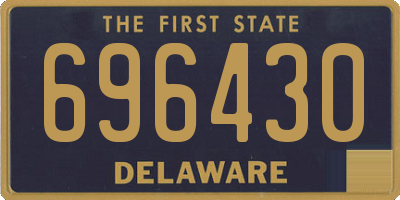 DE license plate 696430