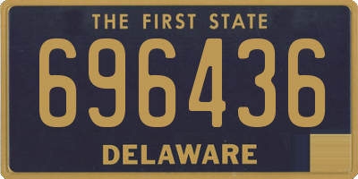 DE license plate 696436