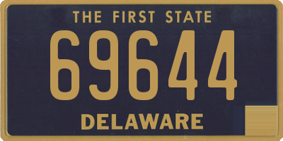 DE license plate 69644