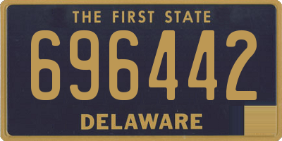 DE license plate 696442