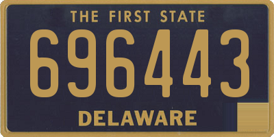 DE license plate 696443