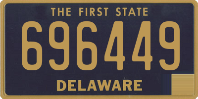 DE license plate 696449