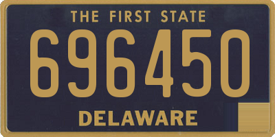 DE license plate 696450