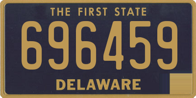 DE license plate 696459
