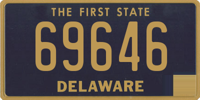 DE license plate 69646