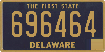 DE license plate 696464