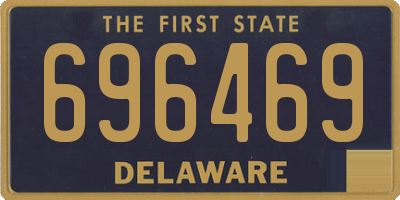 DE license plate 696469