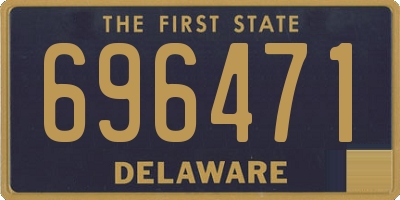 DE license plate 696471