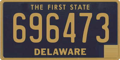 DE license plate 696473