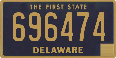 DE license plate 696474