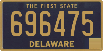 DE license plate 696475