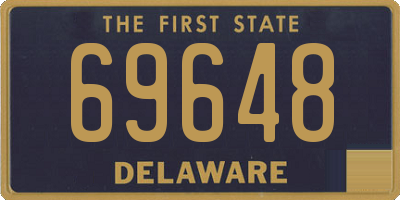 DE license plate 69648