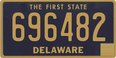 DE license plate 696482