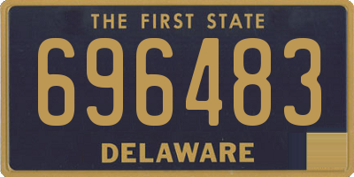 DE license plate 696483
