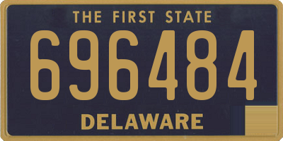 DE license plate 696484