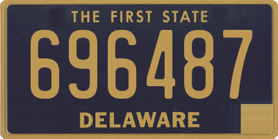 DE license plate 696487