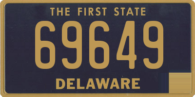 DE license plate 69649