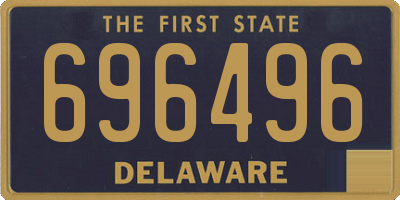 DE license plate 696496