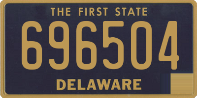 DE license plate 696504