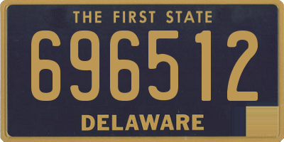 DE license plate 696512