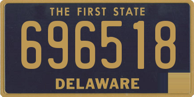 DE license plate 696518
