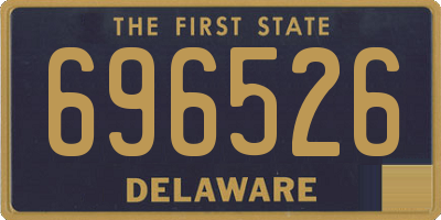 DE license plate 696526