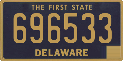 DE license plate 696533