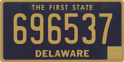 DE license plate 696537