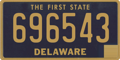 DE license plate 696543