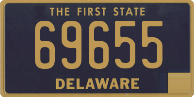 DE license plate 69655