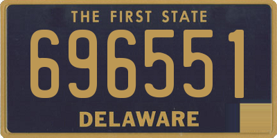 DE license plate 696551