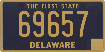 DE license plate 69657