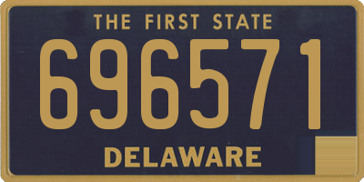 DE license plate 696571