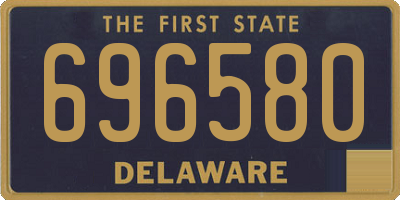 DE license plate 696580