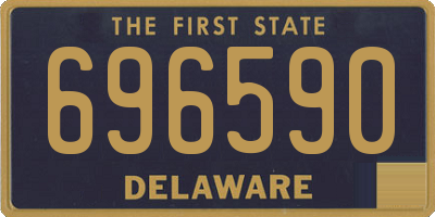 DE license plate 696590