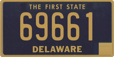 DE license plate 69661