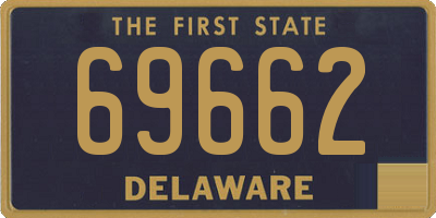 DE license plate 69662