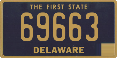 DE license plate 69663
