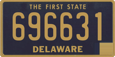 DE license plate 696631