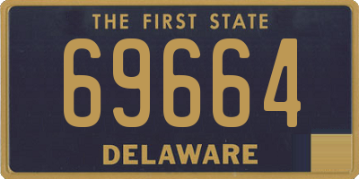 DE license plate 69664