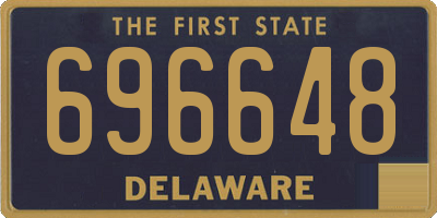 DE license plate 696648