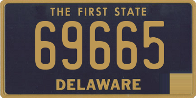 DE license plate 69665