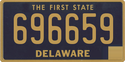 DE license plate 696659