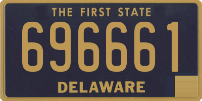 DE license plate 696661