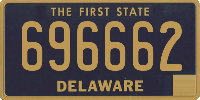DE license plate 696662