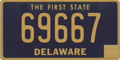 DE license plate 69667