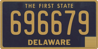 DE license plate 696679