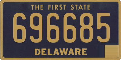 DE license plate 696685